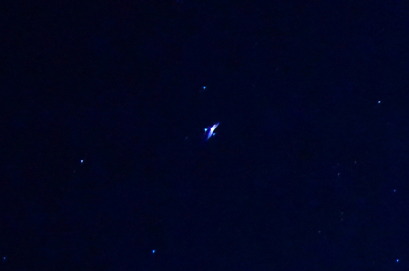 Enhanced frame sample of UFO anomaly imaged in 2 frames of this sequence. This is frame 1 of 2